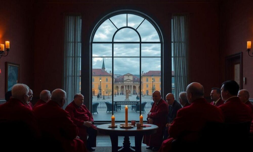 cardeais-se-preparam-para-a-primeira-votacao-no-conclave-fumaca-com-resultado-deve-sair-as-h-de-b