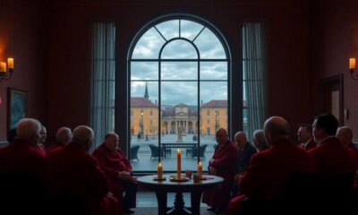 cardeais-se-preparam-para-a-primeira-votacao-no-conclave-fumaca-com-resultado-deve-sair-as-h-de-b