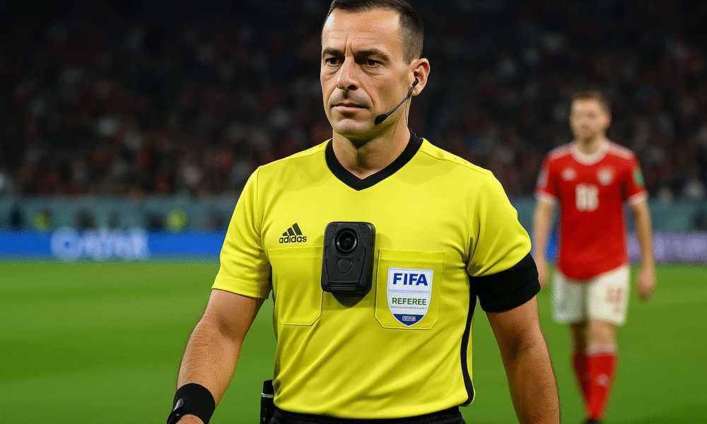 FIFA testa câmeras corporais para árbitros no Mundial de Clubes