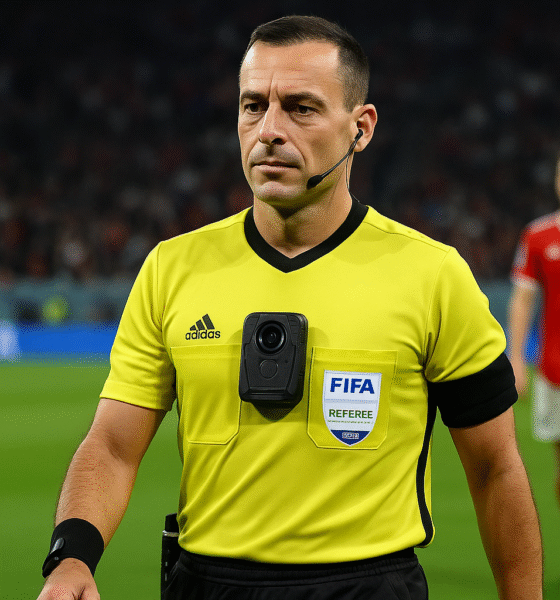 FIFA testa câmeras corporais para árbitros no Mundial de Clubes