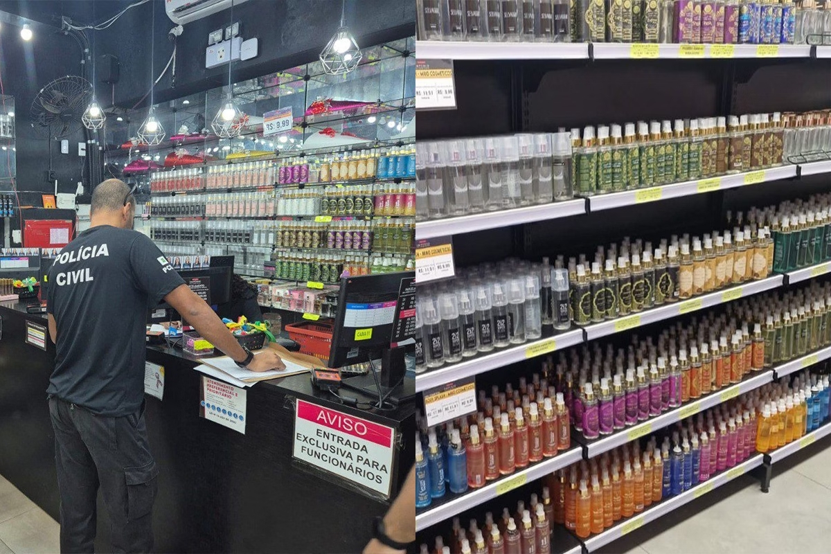Operação da PCDF apreende mais de 50 mil perfumes falsificados e expõe rede bilionária de comércio ilegal no DF e Goiás.