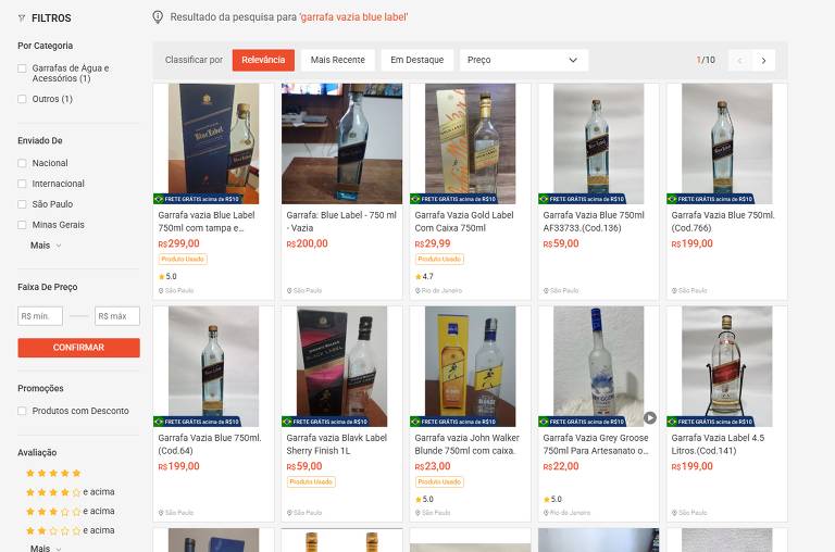 Venda de Garrafas Vazias de Bebidas Alcoólicas: Um Risco para o Consumidor e um Problema Legal