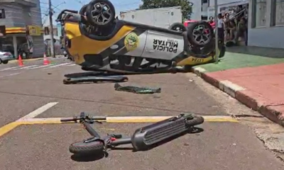 Viatura da PM Capota e Atinge Adolescente em Toledo: Casos de Acidente em Destaque